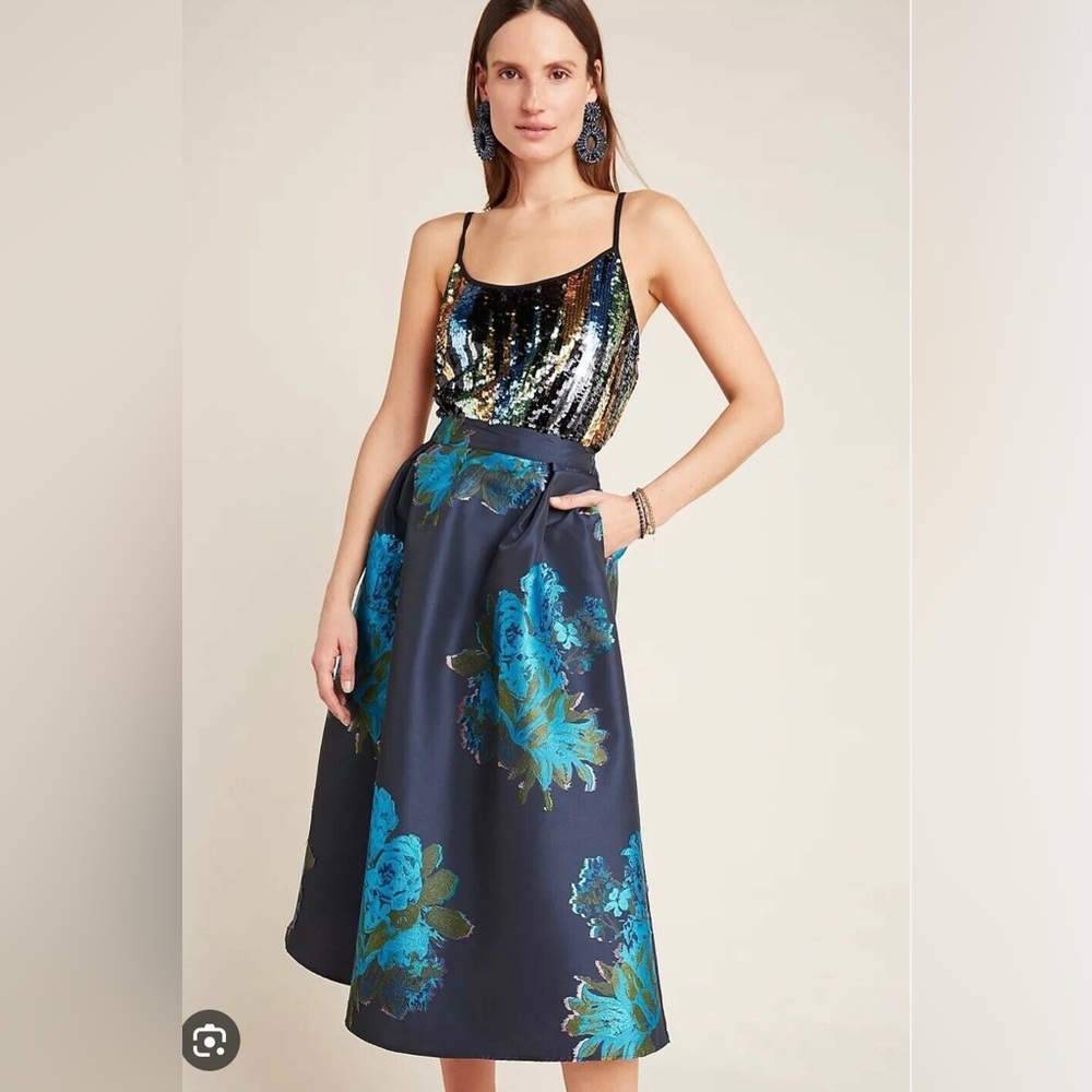 Stunning Maeve Ronette Jacquard midi skirt, NWOT and absolutely perfect.